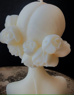 Blindfolded Lady Sculpture Candle