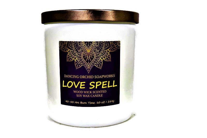 Love Spell Scented Soy Candle - Aroma Flame Candles