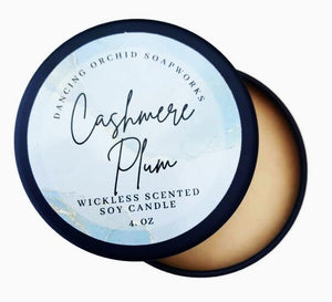 Cashmere Plum Wickless Soy Candle