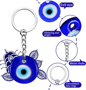 Turkish Blue Evil Eye Keychain Charms