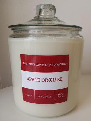 Apple Orchard Scented 4 Wick Soy Candle