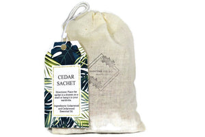 All Natural Aromic Red Cedar Sachet - Dancing Orchid SoapWorks