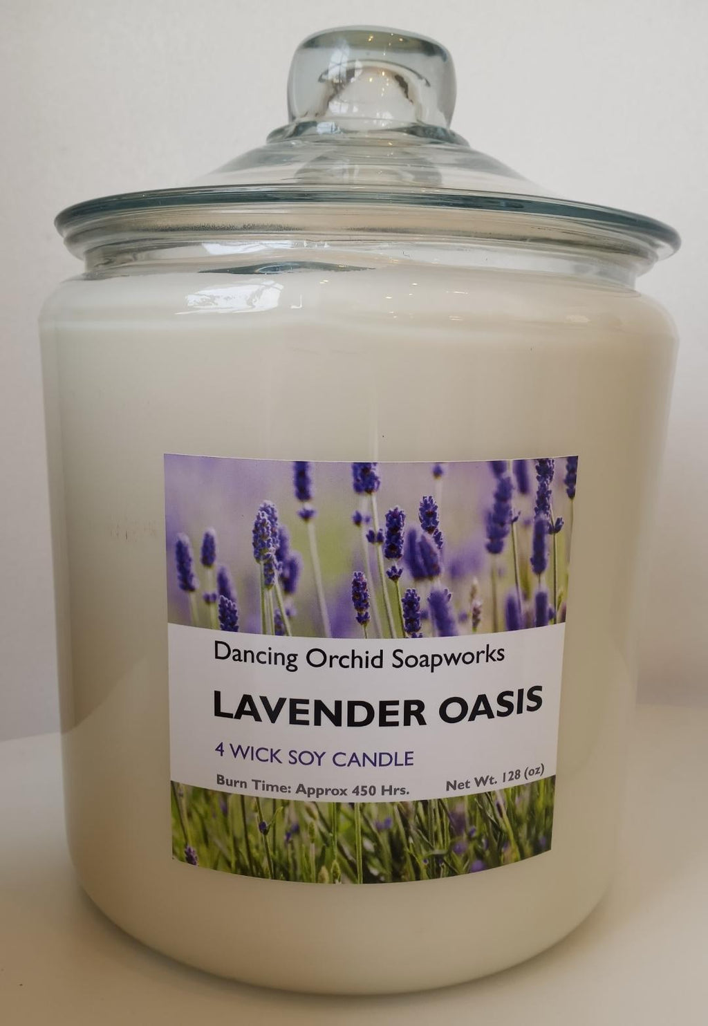 Lavender Oasis Scented 4 Wick Soy Candle