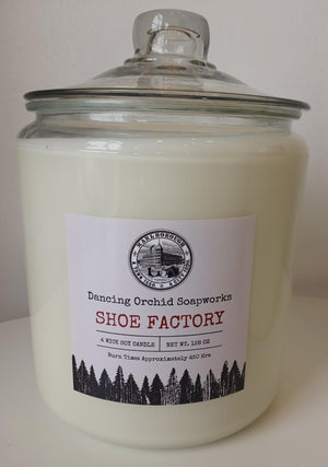 Shoe Factory Scented 4 Wick Soy Candle