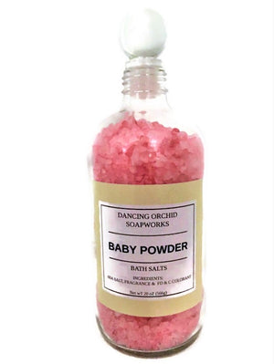 Baby Powder Bath Salt Soak - Dancing Orchid SoapWorks