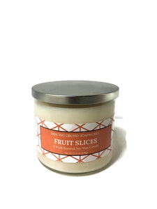 Fruit Slices Scented 3 Wick Soy Wax Candle - Dancing Orchid SoapWorks