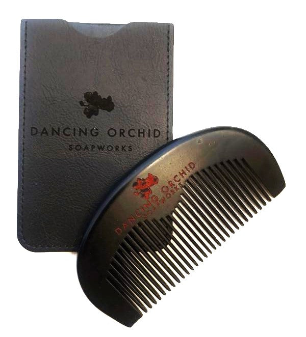 Peach Wood Hair And Beard Wood Comb For Men & Women With Case