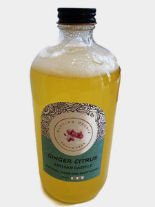 REFILL-RESUE- RECYCLE. Zero Waste Ginger Citrus Natural Castile Soap Made With Organic Oils