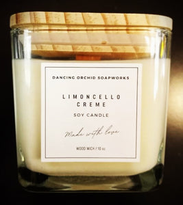 Limoncello Creme Soy Wood Wick Candle