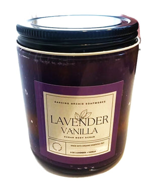 Zero Waste All Natural Aromatherapy Lavender Vanilla Sugar Scrub