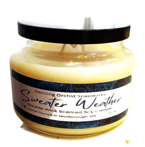 Sweater Weather Scented Double Wick Soy Wax Candle
