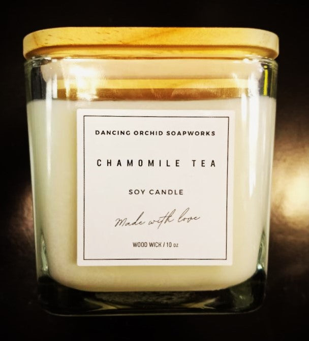 Chamomile Tea Soy Wood Wick Candle