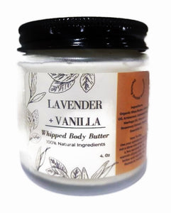 Zero Waste All Natural Lavender & Vanilla Whipped Body Butter