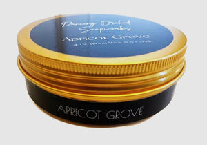 Apricot Grove Travel Tin Wood Wick Candle